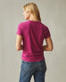 Women's Classic Cotton Crew Tee - Raspberry